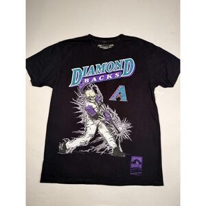 Arizona Diamondbacks Shirt Mens Large Black MLB Baseball Mitchell & Ness Graphic